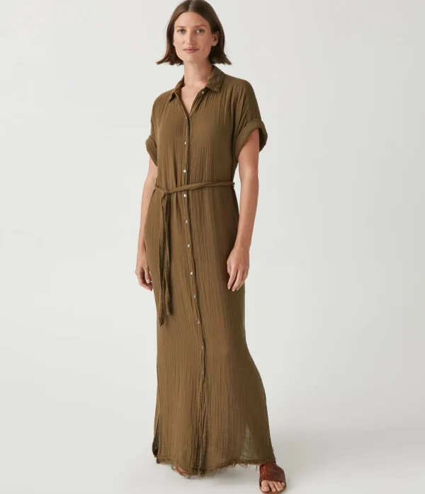 Michael Stars Allen Gauze Shirt Dress- Dresses | Maxi Dresses