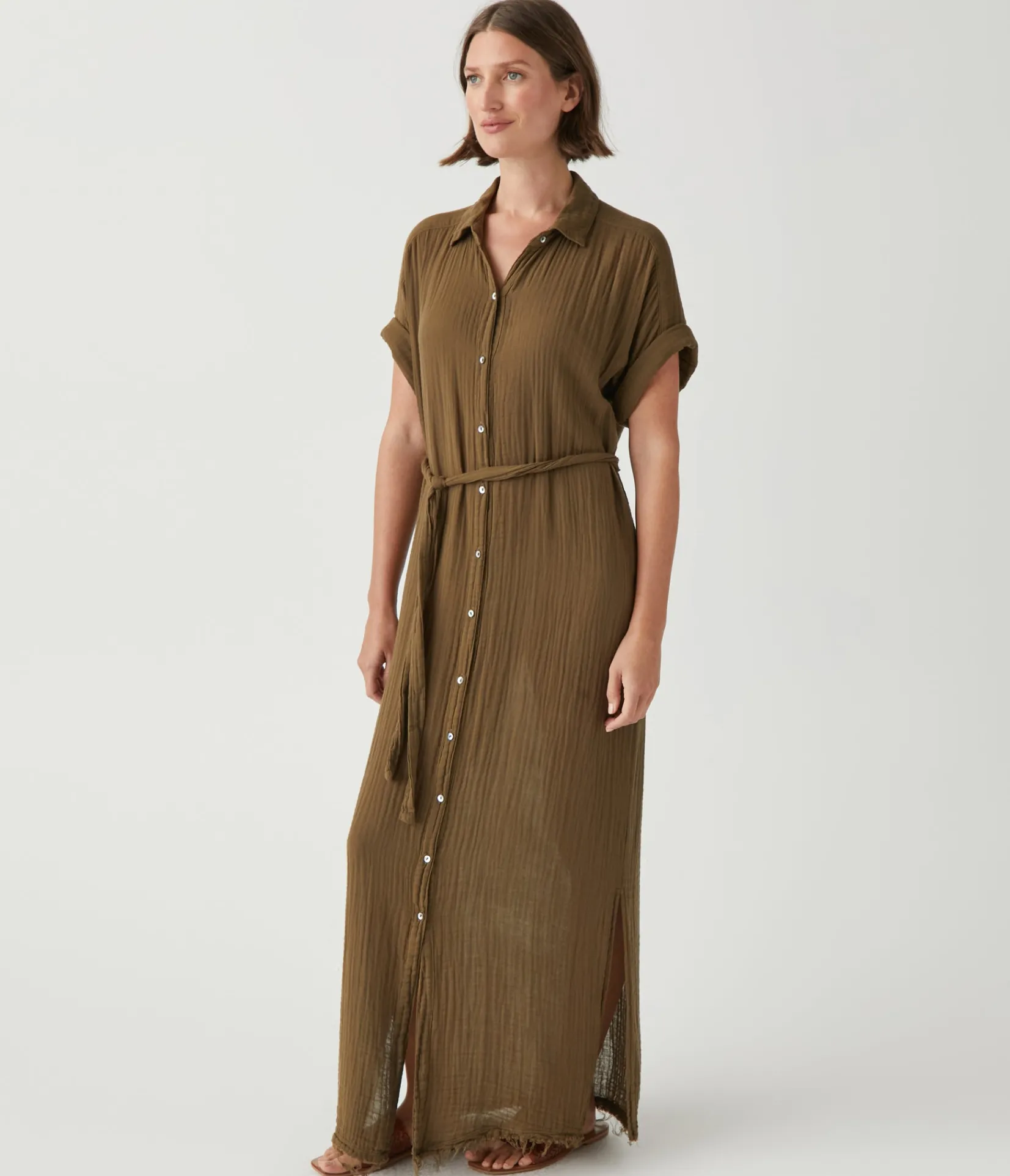 allen_gauze_shirt_dress_15.webp Michael Stars Allen Gauze Shirt Dress- Dresses | Maxi Dresses