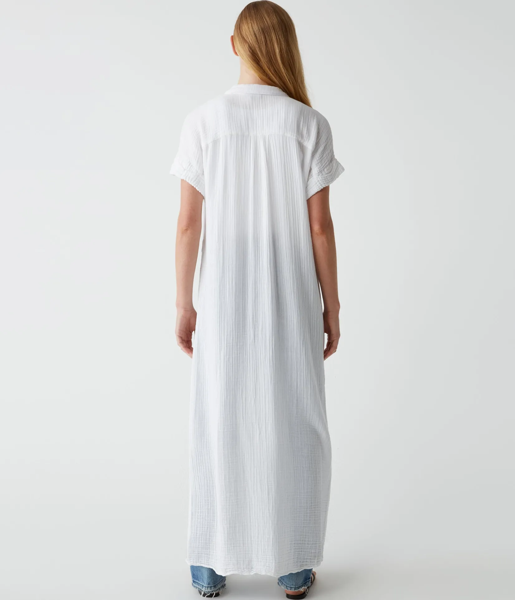 allen_gauze_shirt_dress_3.webp Michael Stars Allen Gauze Shirt Dress- Dresses | Maxi Dresses