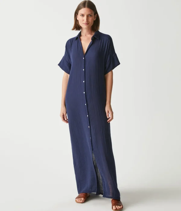 Michael Stars Allen Gauze Shirt Dress- Dresses | Maxi Dresses