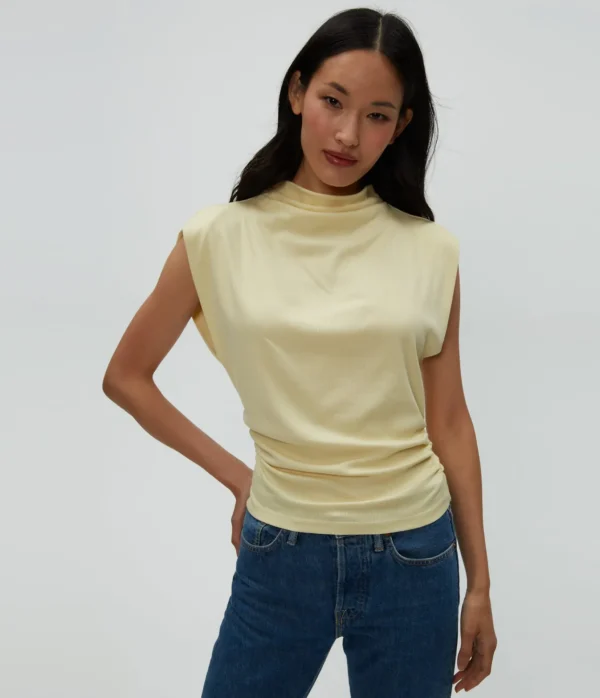 Michael Stars Amara Power Shoulder Tee- Tops, Blouses & Shirts | T-Shirts