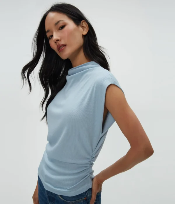 Michael Stars Amara Power Shoulder Tee- Tops, Blouses & Shirts | T-Shirts