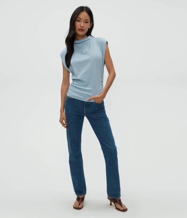 Michael Stars Amara Power Shoulder Tee- Tops, Blouses & Shirts | T-Shirts