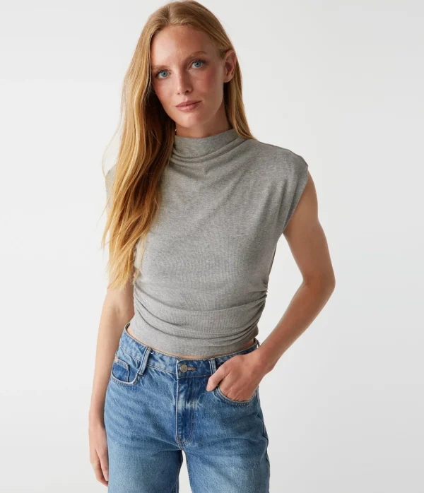 Michael Stars Amara Power Shoulder Tee- Tops, Blouses & Shirts | T-Shirts
