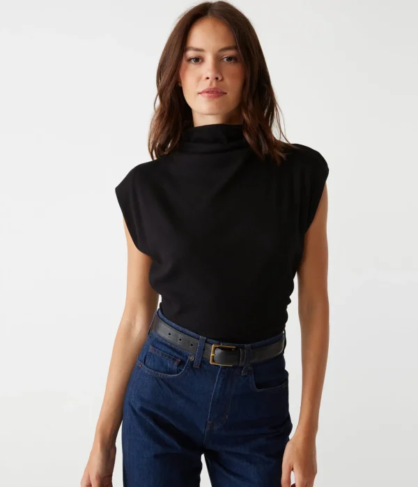 Michael Stars Amara Power Shoulder Tee- Tops, Blouses & Shirts | T-Shirts