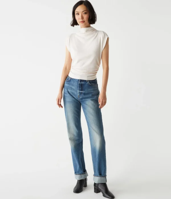 Michael Stars Amara Power Shoulder Tee- Tops, Blouses & Shirts | T-Shirts