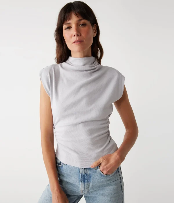 Michael Stars Amara Power Shoulder Tee- Tops, Blouses & Shirts | T-Shirts