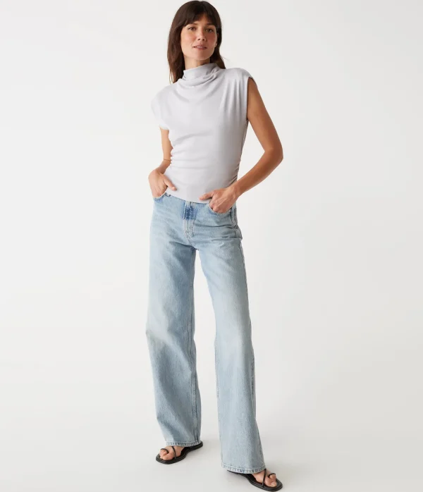 Michael Stars Amara Power Shoulder Tee- Tops, Blouses & Shirts | T-Shirts
