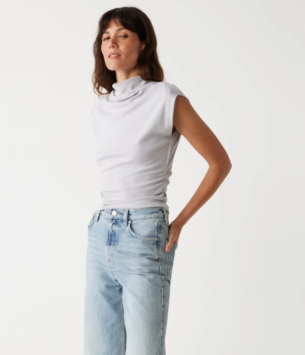 Michael Stars Amara Power Shoulder Tee- Tops, Blouses & Shirts | T-Shirts