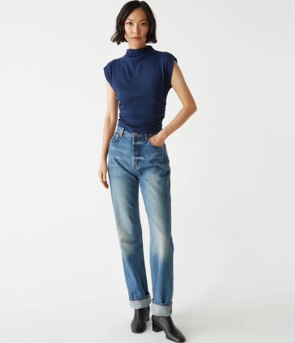 Michael Stars Amara Power Shoulder Tee- Tops, Blouses & Shirts | T-Shirts