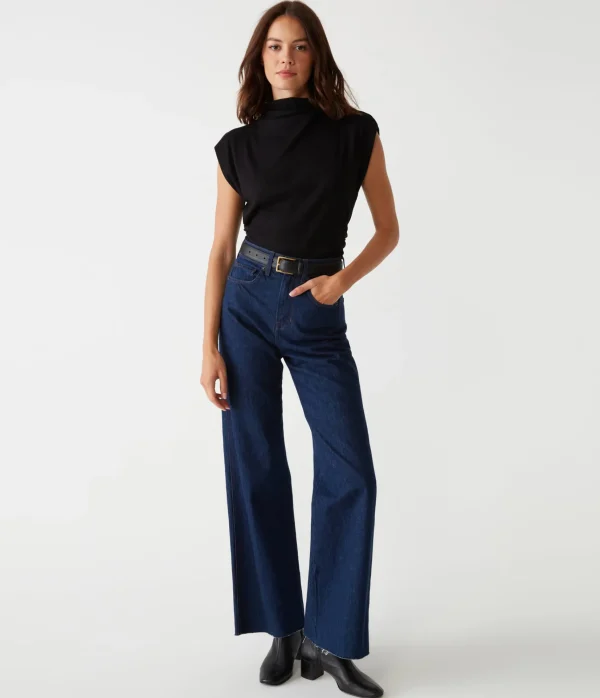 Michael Stars Amara Power Shoulder Tee- Tops, Blouses & Shirts | T-Shirts