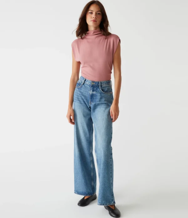 Michael Stars Amara Power Shoulder Tee- Tops, Blouses & Shirts | T-Shirts