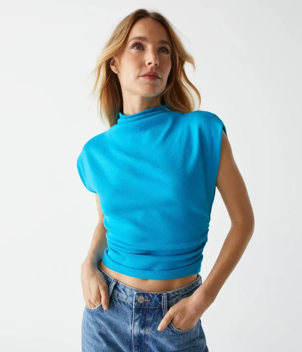 Michael Stars Amara Power Shoulder Tee- Tops, Blouses & Shirts | T-Shirts