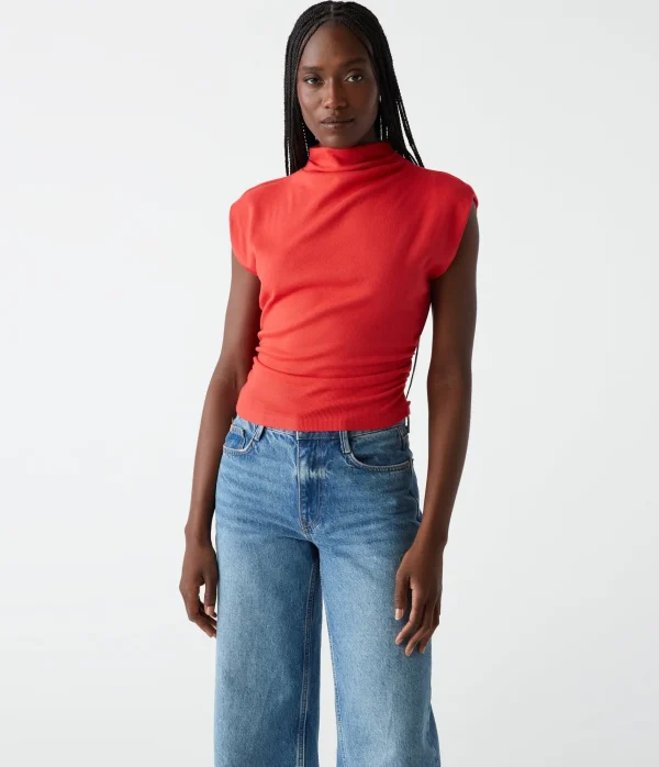 Michael Stars Amara Power Shoulder Tee- Tops, Blouses & Shirts | T-Shirts