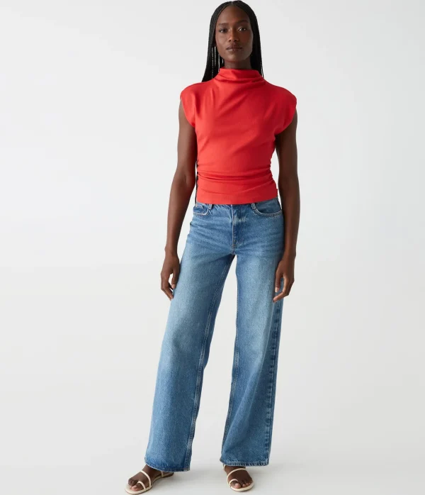 Michael Stars Amara Power Shoulder Tee- Tops, Blouses & Shirts | T-Shirts