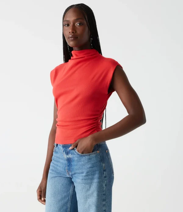 Michael Stars Amara Power Shoulder Tee- Tops, Blouses & Shirts | T-Shirts