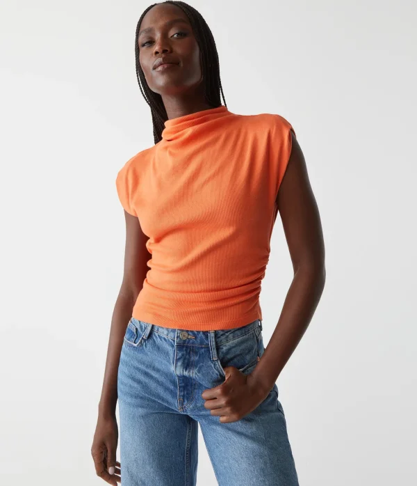 Michael Stars Amara Power Shoulder Tee- Tops, Blouses & Shirts | T-Shirts