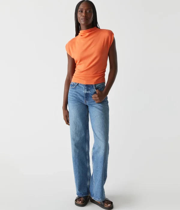 Michael Stars Amara Power Shoulder Tee- Tops, Blouses & Shirts | T-Shirts
