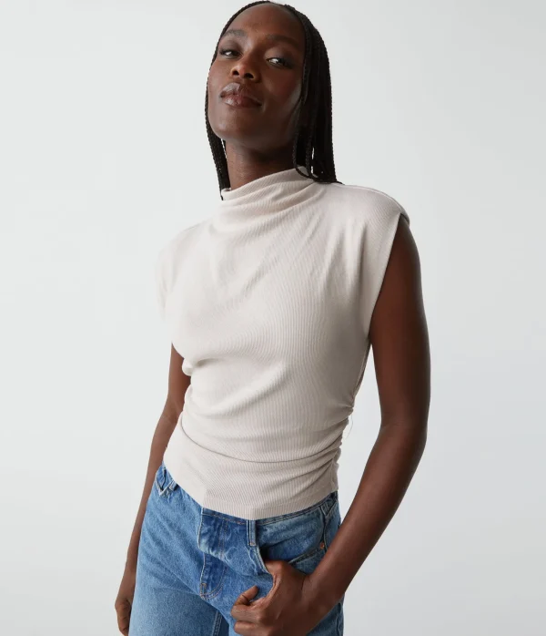 Michael Stars Amara Power Shoulder Tee- Tops, Blouses & Shirts | T-Shirts