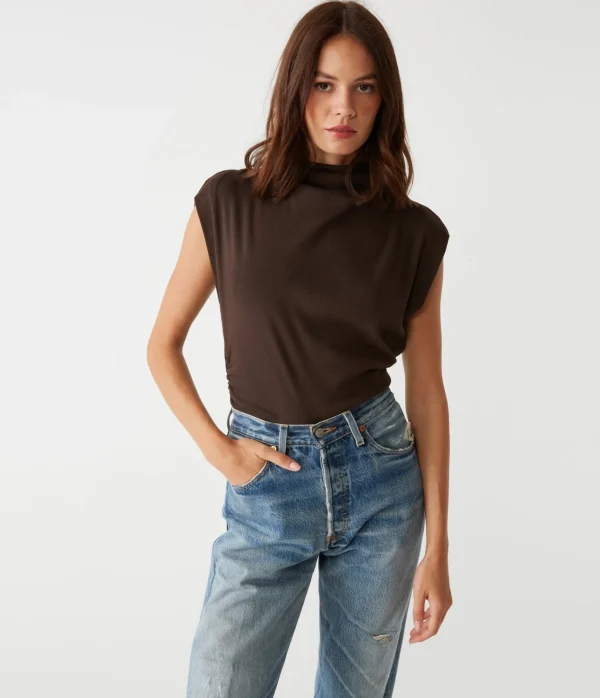 Michael Stars Amara Power Shoulder Tee- Tops, Blouses & Shirts | T-Shirts