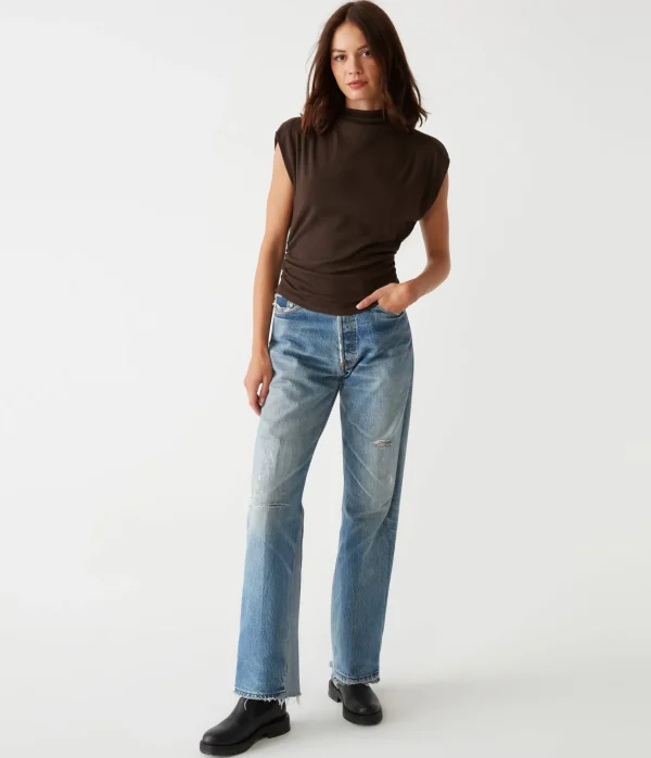 Michael Stars Amara Power Shoulder Tee- Tops, Blouses & Shirts | T-Shirts