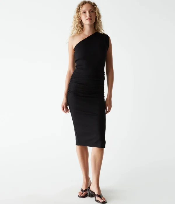 Michael Stars Andrea One Shoulder Midi Dress- Dresses | Midi Dresses