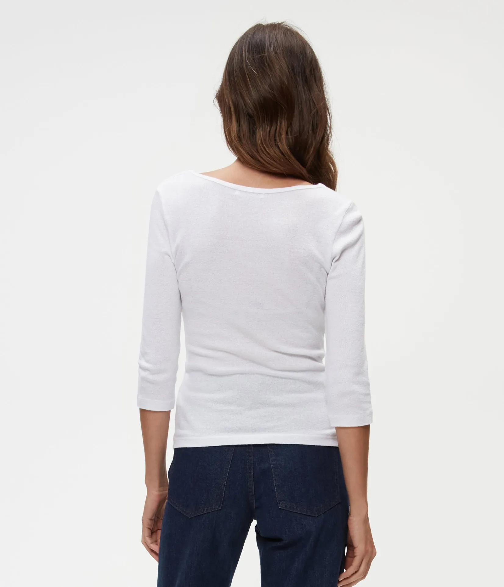angelina_shine_vneck_tee_3.webp Michael Stars Angelina Shine V-Neck Tee- T-Shirts | Shine T-Shirts