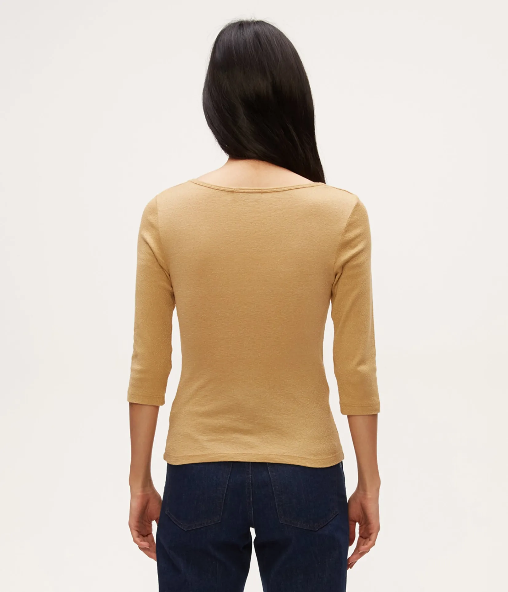 angelina_shine_vneck_tee_7.webp Michael Stars Angelina Shine V-Neck Tee- T-Shirts | Shine T-Shirts