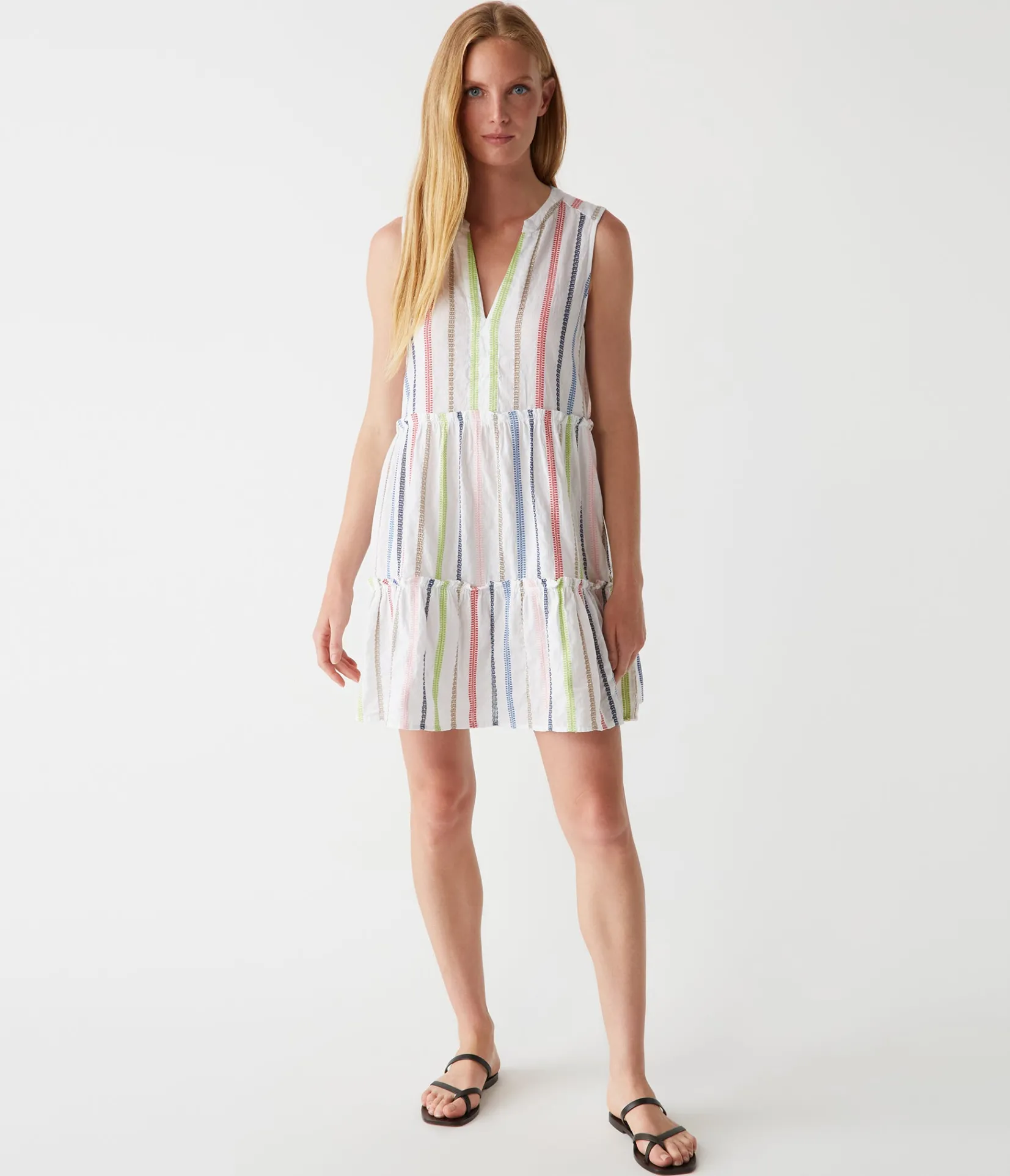 anna_tiered_dress_1.webp Michael Stars Anna Tiered Dress- Dresses | Mini Dresses