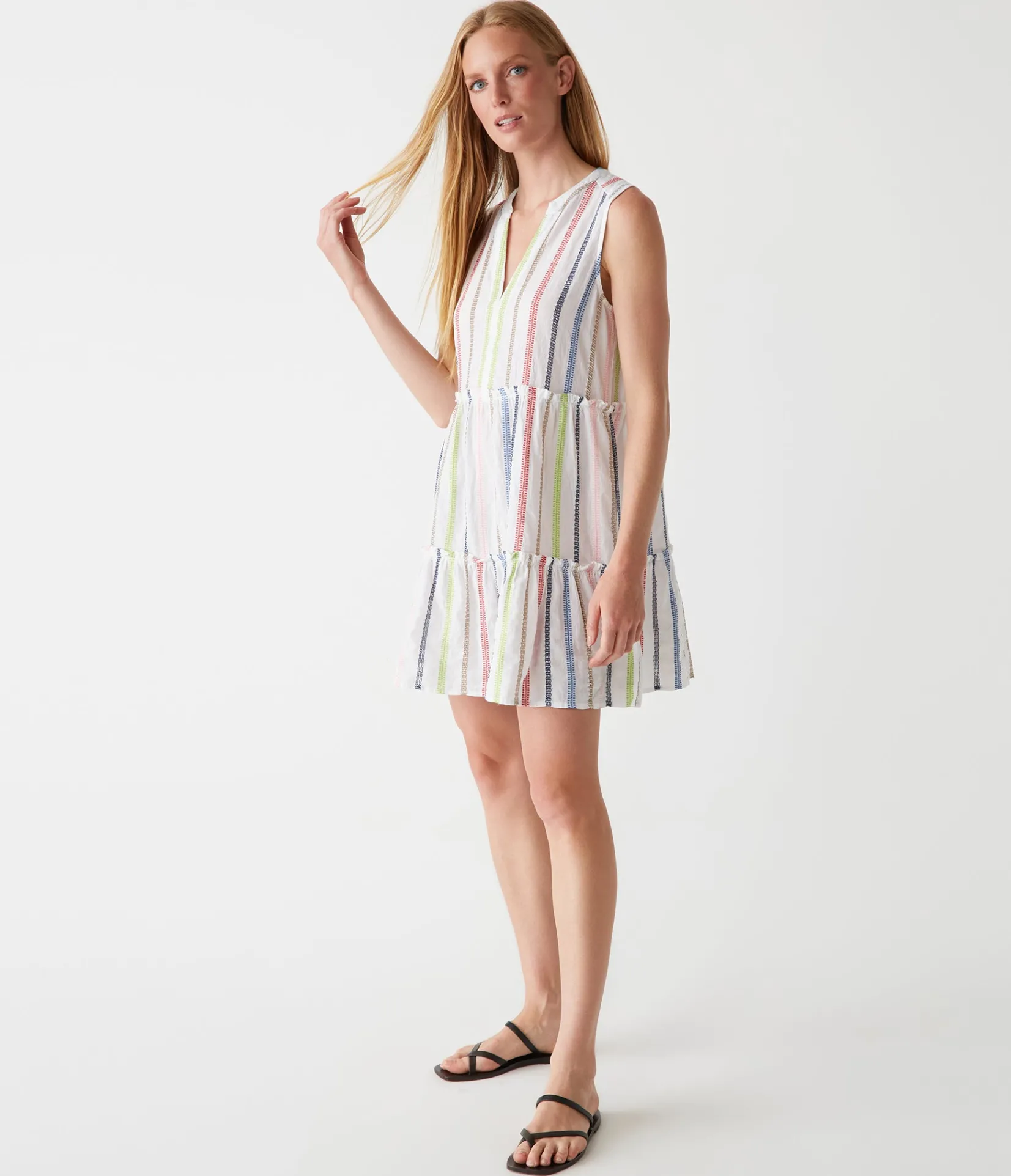 anna_tiered_dress_2.webp Michael Stars Anna Tiered Dress- Dresses | Mini Dresses