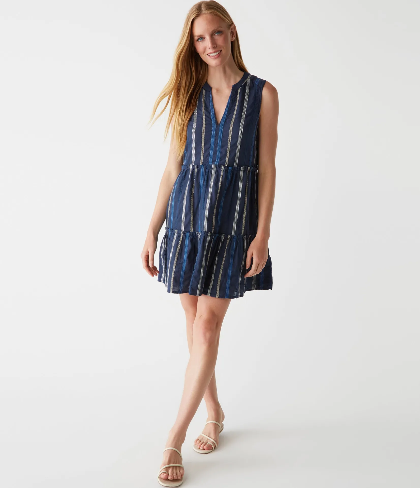 anna_tiered_dress_6.webp Michael Stars Anna Tiered Dress- Dresses | Mini Dresses