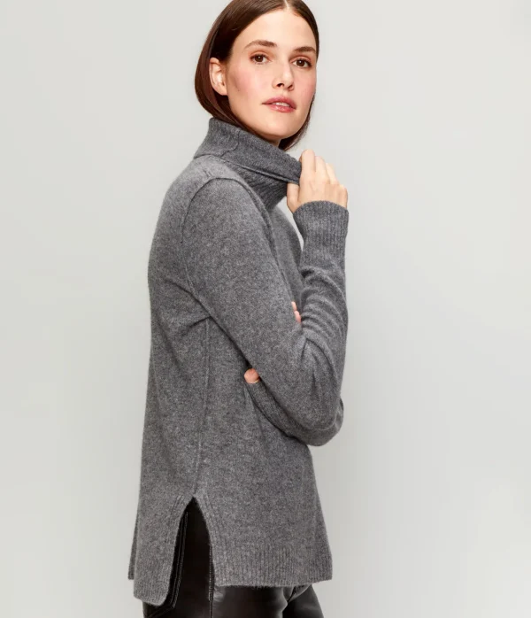 Michael Stars Audrey Cashmere Turtleneck Sweater- Sweaters & Cardigans