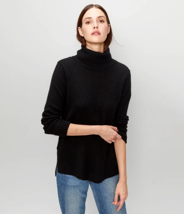 Michael Stars Audrey Cashmere Turtleneck Sweater- Sweaters & Cardigans