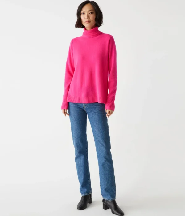 Michael Stars Audrey Cashmere Turtleneck Sweater- Sweaters & Cardigans
