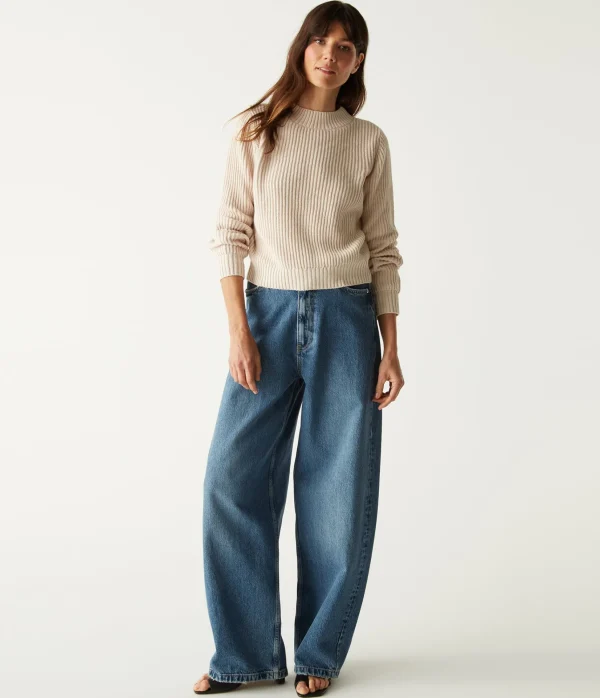 Michael Stars Barb Popover Sweater- Sweaters & Cardigans