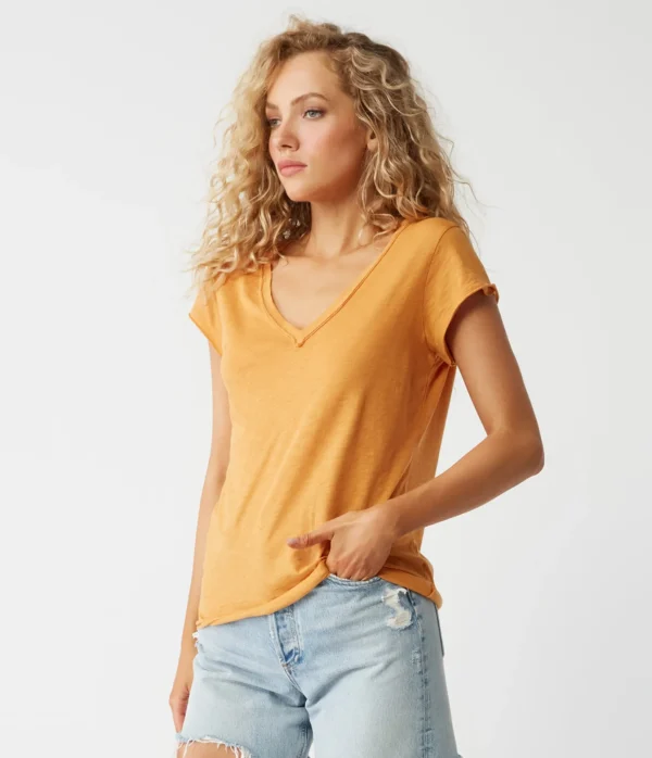Michael Stars Baxter V-Neck Tee- T-Shirts | Supima Cotton T-Shirts