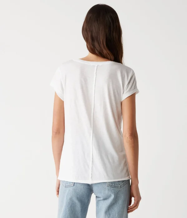 Michael Stars Baxter V-Neck Tee- T-Shirts | Supima Cotton T-Shirts