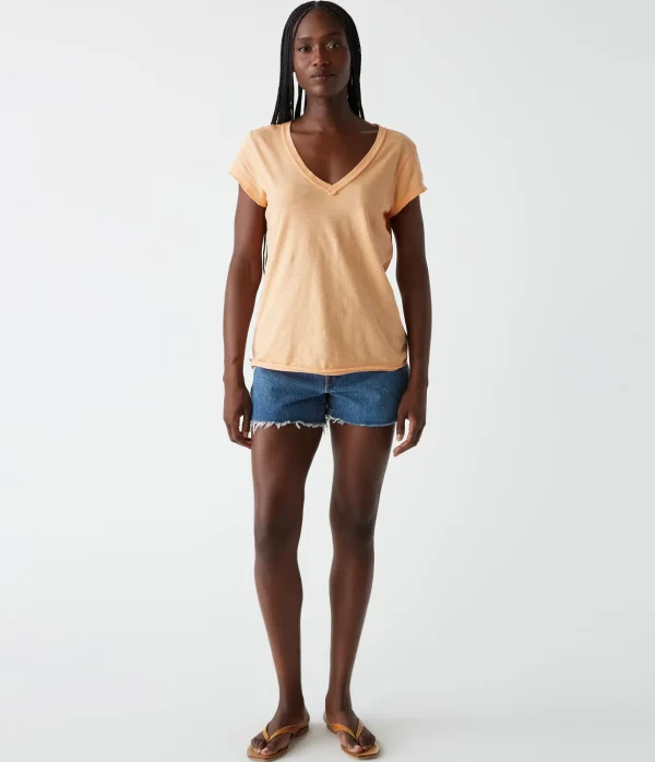Michael Stars Baxter V-Neck Tee- T-Shirts | Supima Cotton T-Shirts