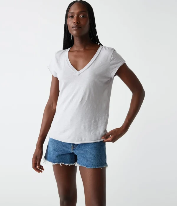 Michael Stars Baxter V-Neck Tee- T-Shirts | Supima Cotton T-Shirts
