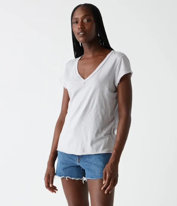 Michael Stars Baxter V-Neck Tee- T-Shirts | Supima Cotton T-Shirts