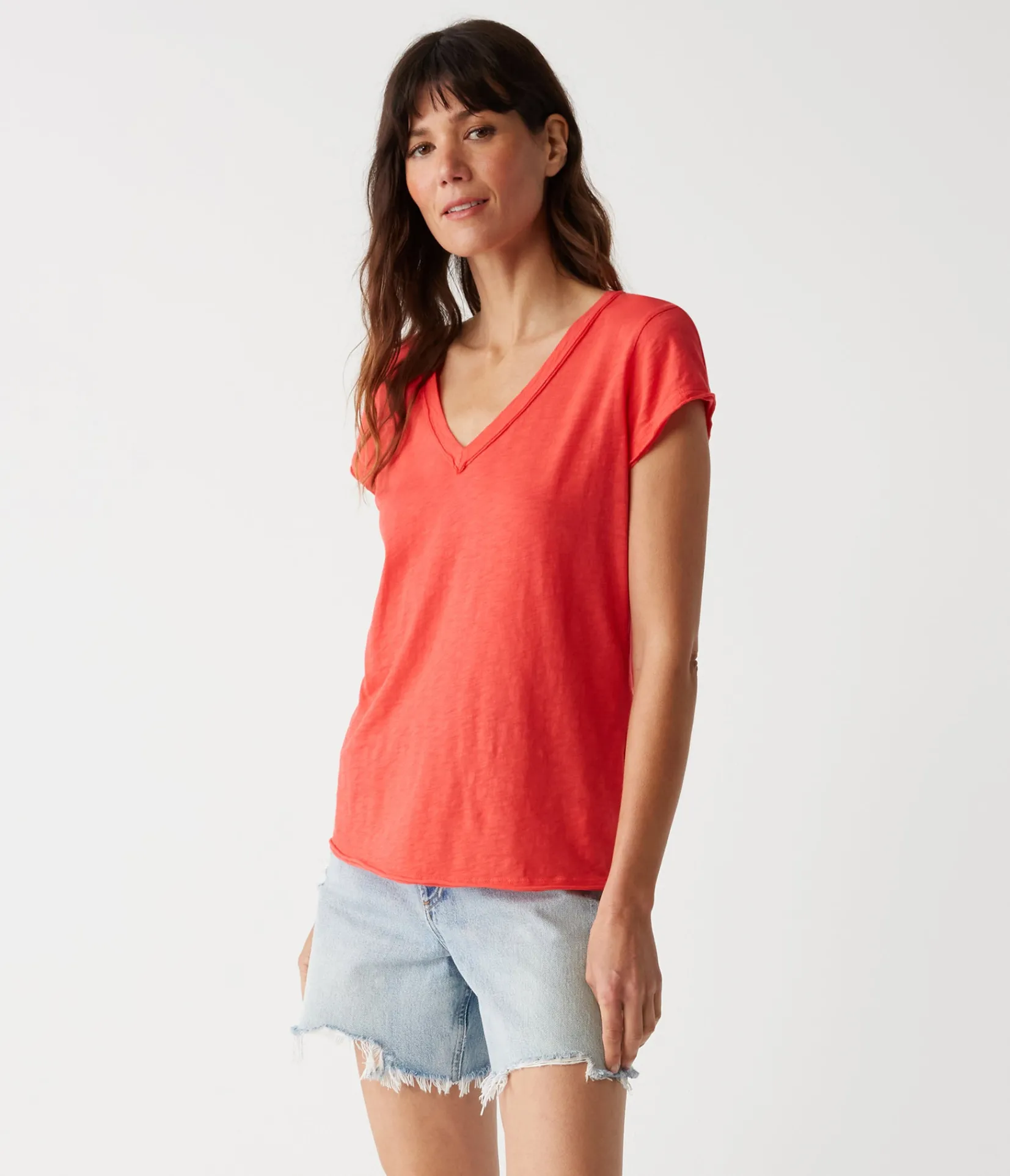 baxter_vneck_tee_42.webp Michael Stars Baxter V-Neck Tee- T-Shirts | Supima Cotton T-Shirts
