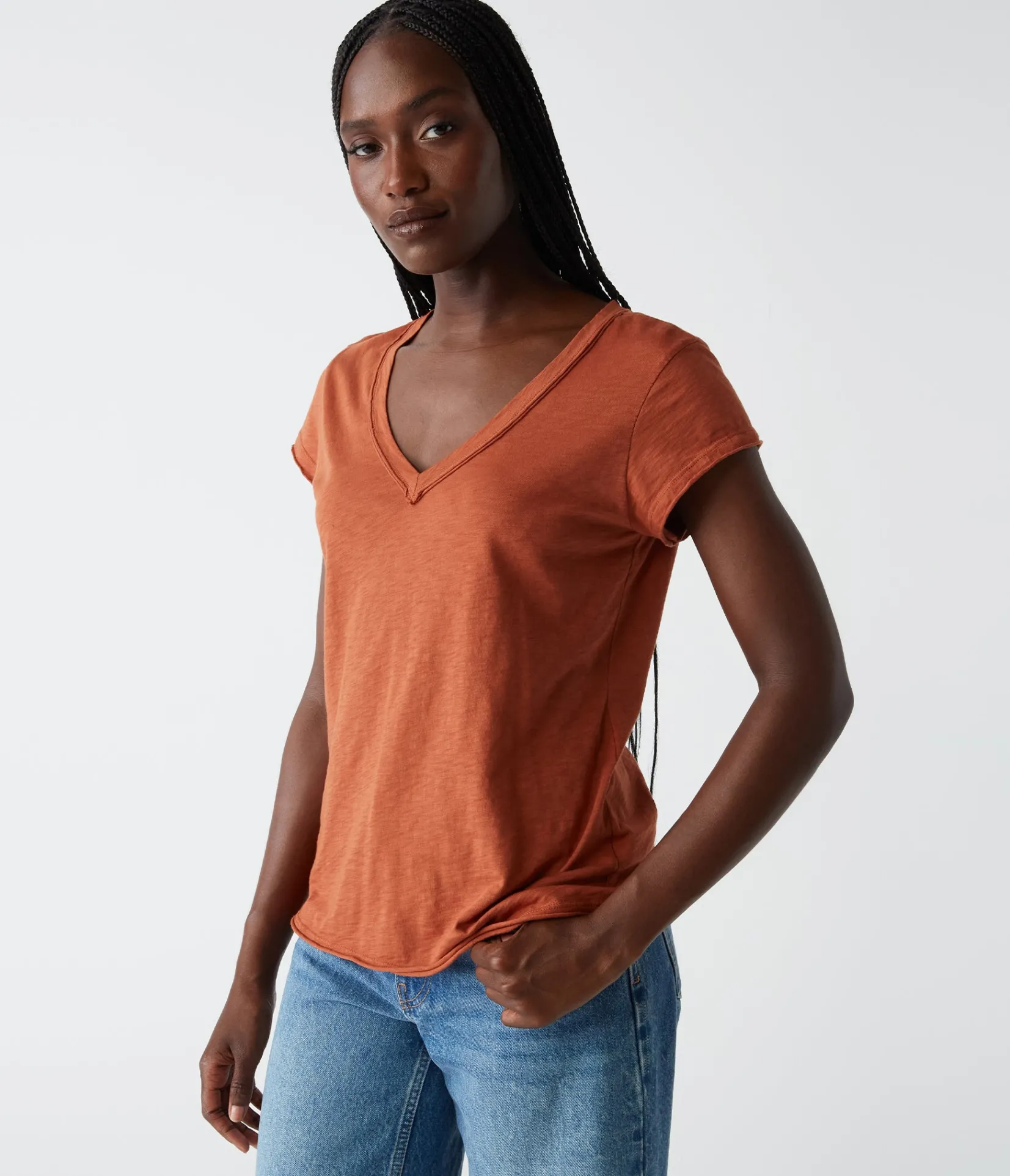 baxter_vneck_tee_48.webp Michael Stars Baxter V-Neck Tee- T-Shirts | Supima Cotton T-Shirts