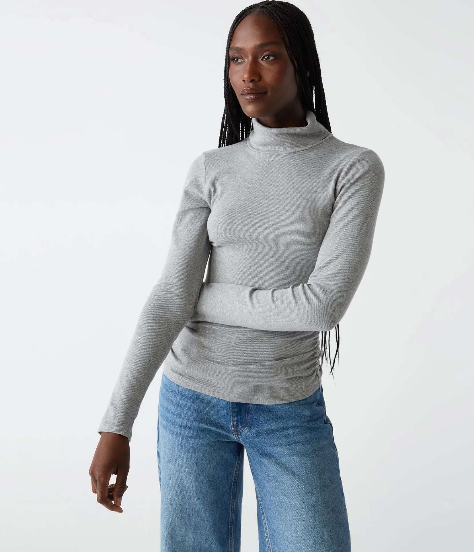 beck_ribbed_turtleneck_0.webp Michael Stars Beck Ribbed Turtleneck- T-Shirts | Ultra Rib T-Shirts