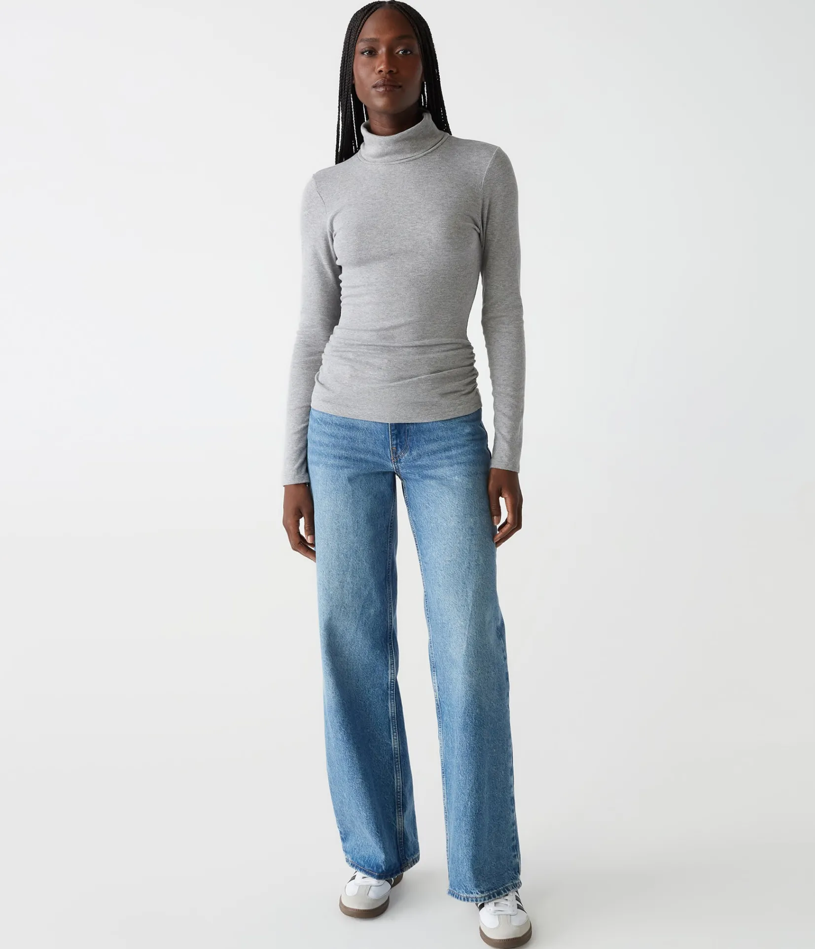 beck_ribbed_turtleneck_1.webp Michael Stars Beck Ribbed Turtleneck- T-Shirts | Ultra Rib T-Shirts