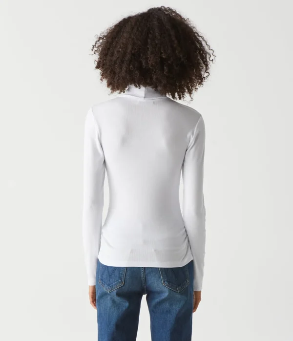 Michael Stars Beck Ribbed Turtleneck- T-Shirts | Ultra Rib T-Shirts