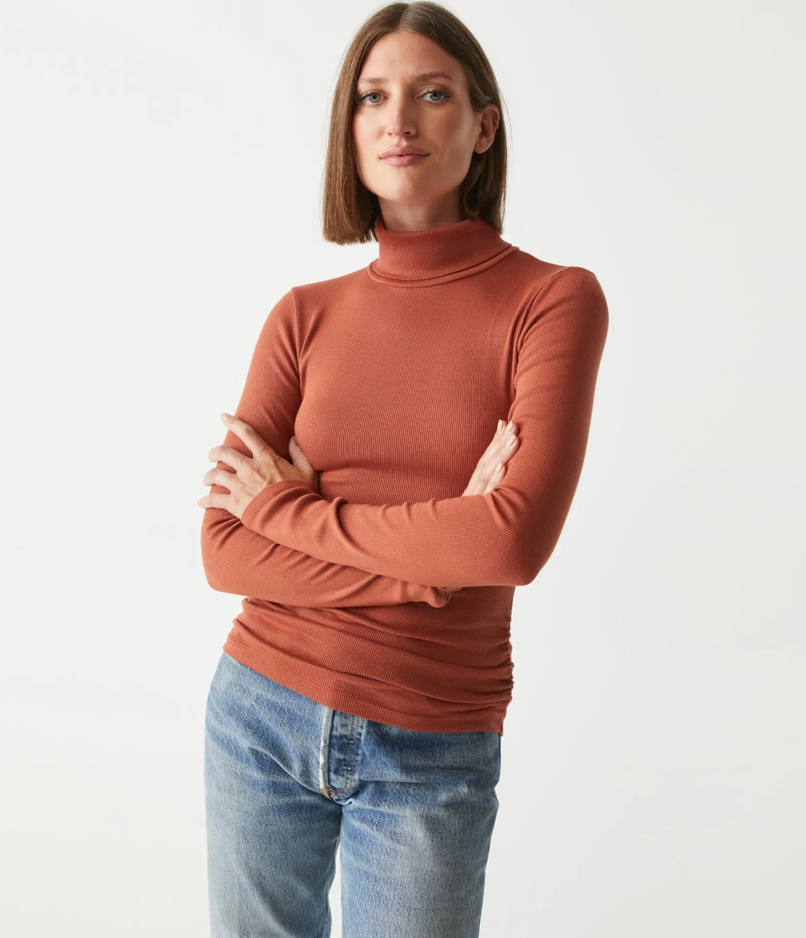 beck_ribbed_turtleneck_16.webp Michael Stars Beck Ribbed Turtleneck- T-Shirts | Ultra Rib T-Shirts