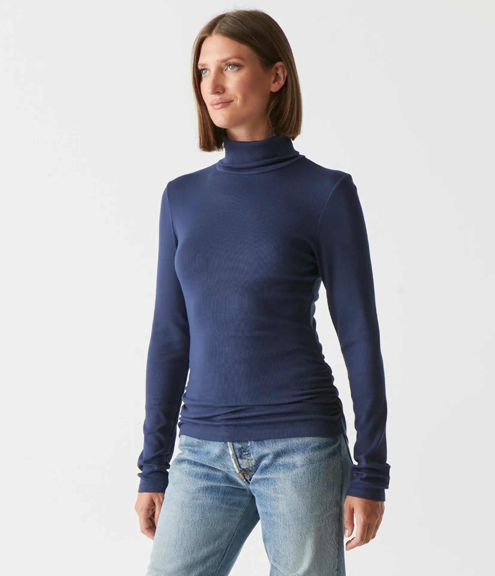 beck_ribbed_turtleneck_22.webp Michael Stars Beck Ribbed Turtleneck- T-Shirts | Ultra Rib T-Shirts