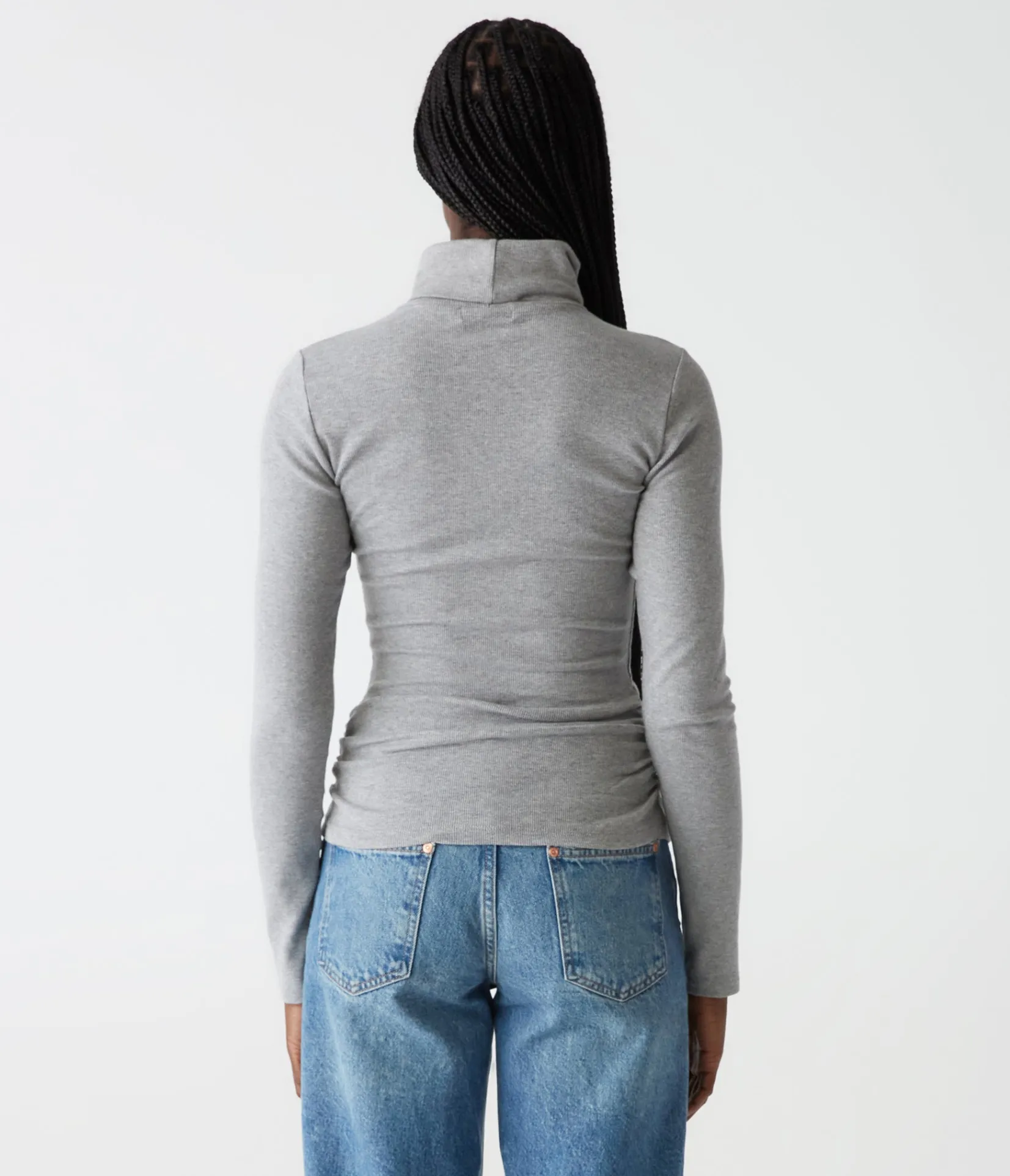 beck_ribbed_turtleneck_3.webp Michael Stars Beck Ribbed Turtleneck- T-Shirts | Ultra Rib T-Shirts