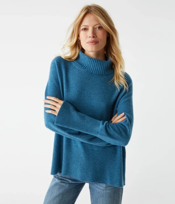 Michael Stars Blaire Turtleneck Cashmere Sweater- Sweaters & Cardigans