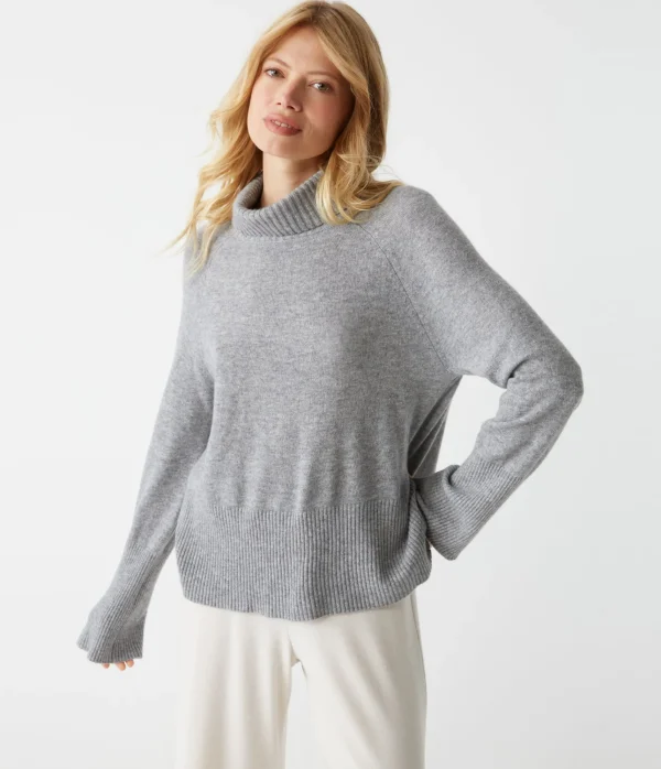 Michael Stars Blaire Turtleneck Cashmere Sweater- Sweaters & Cardigans